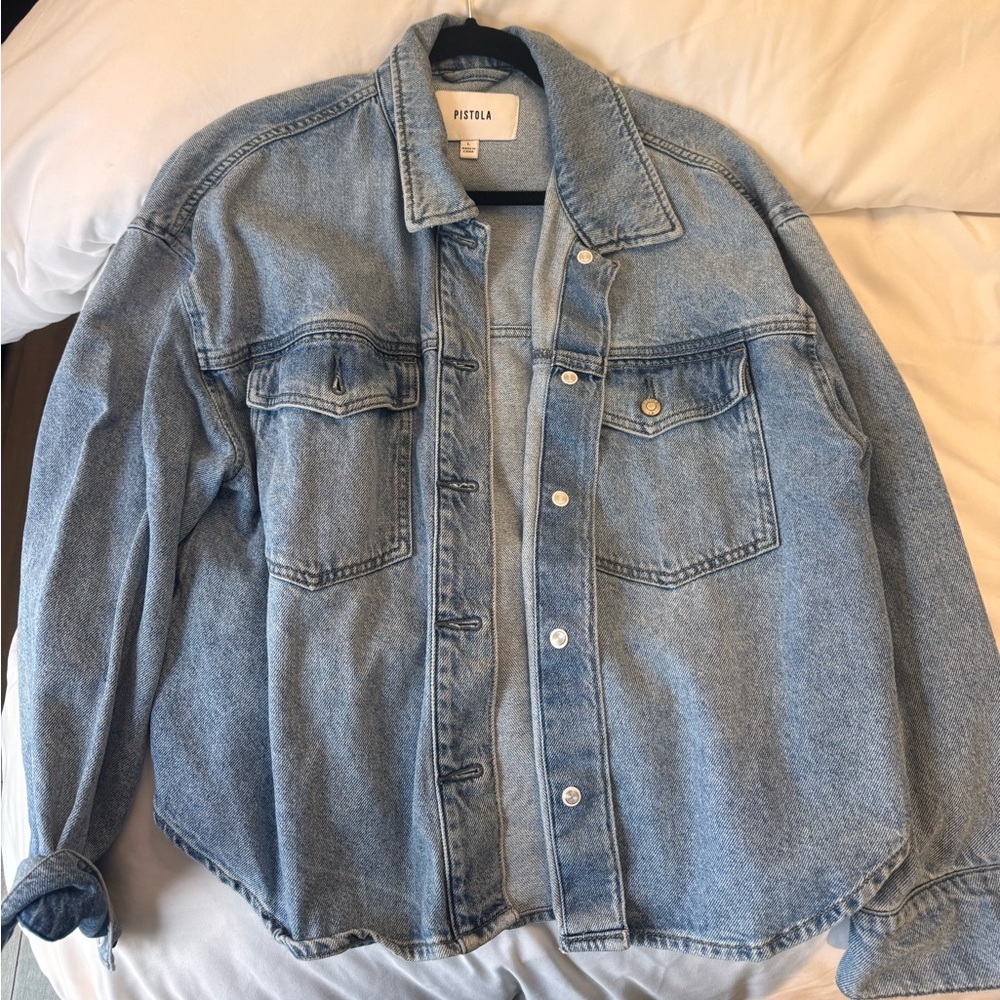 Pistols denim shirt size large